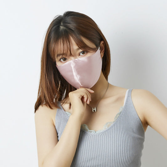 Silk mask for summer sun protection, 100% mulberry silk, ultra-thin, breathable, adjustable size, dust mask