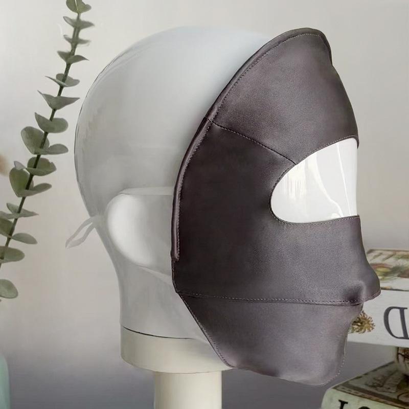 22 Mommy 100% mulberry silk mask in stock, full-face breathable, ladies' facekini, thin silk sunscreen mask