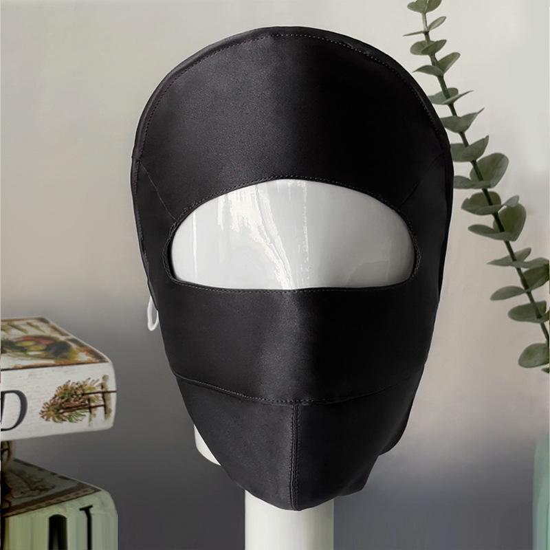 22 Mommy 100% mulberry silk mask in stock, full-face breathable, ladies' facekini, thin silk sunscreen mask