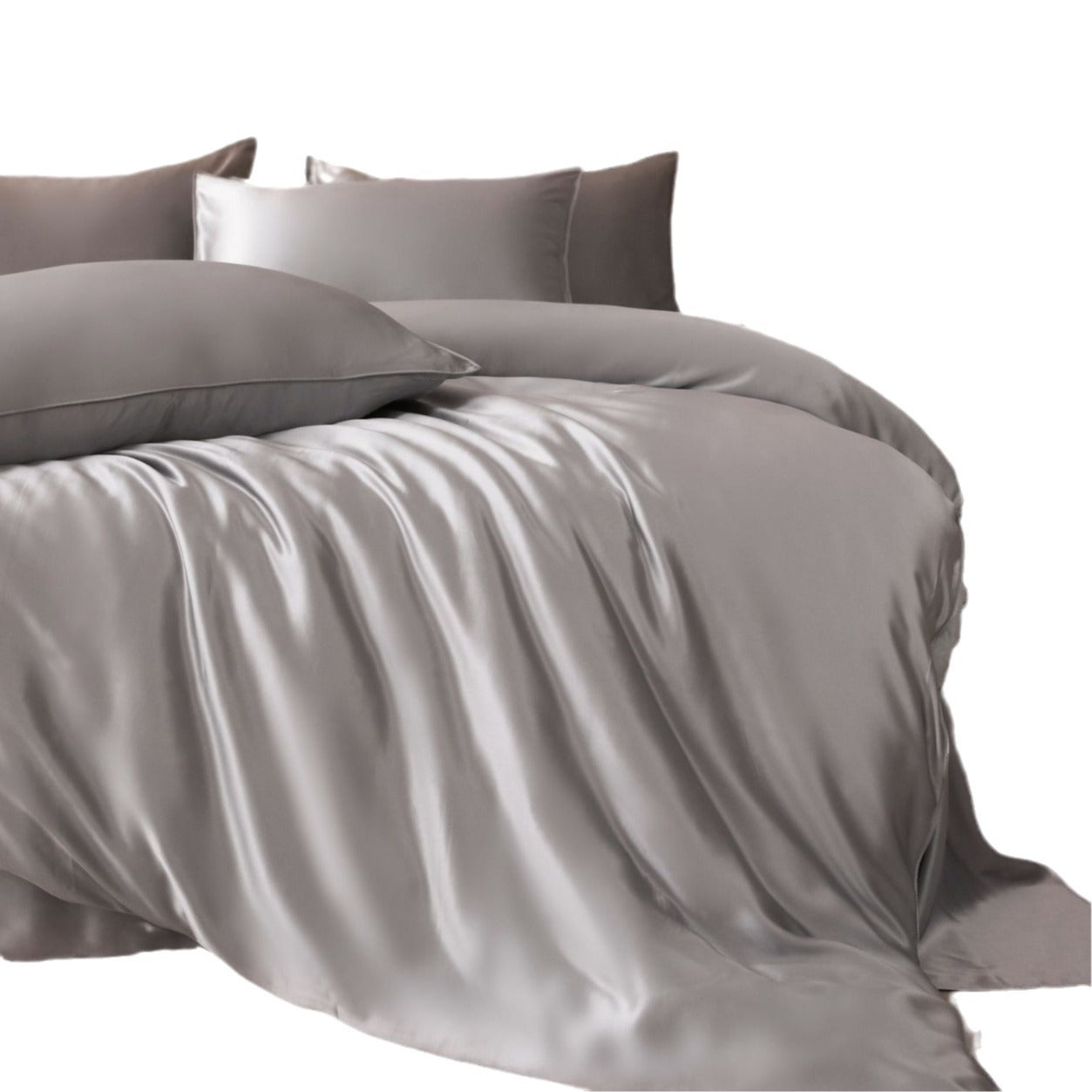 22 momme silk four-piece set mulberry silk light luxury solid color bed sheet quilt cover bedding set